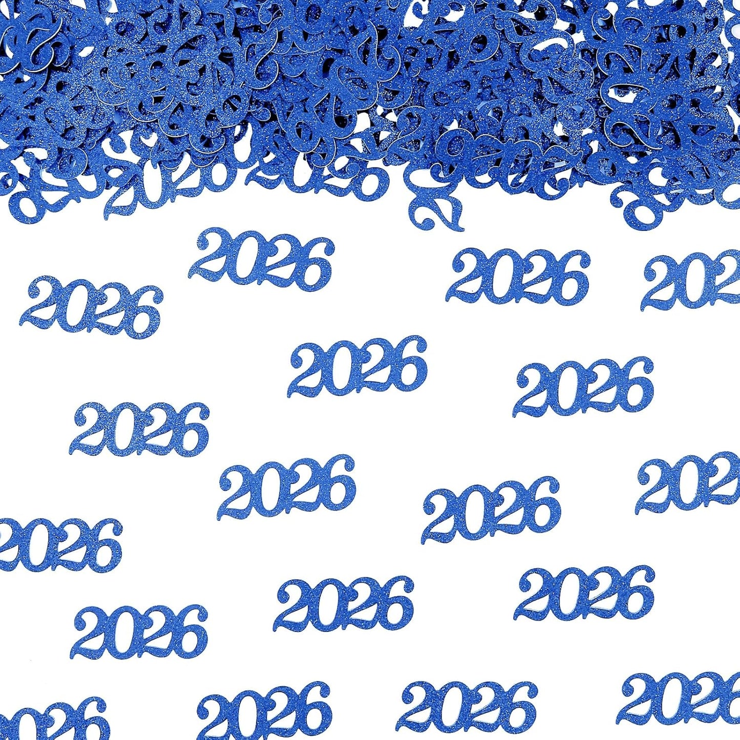 Gold Graduation Confetti Class of 2026, Glitter 2026 Confetti 120pcs for Graduation Party Decorations and New Years Eve Party Supplies 2026.