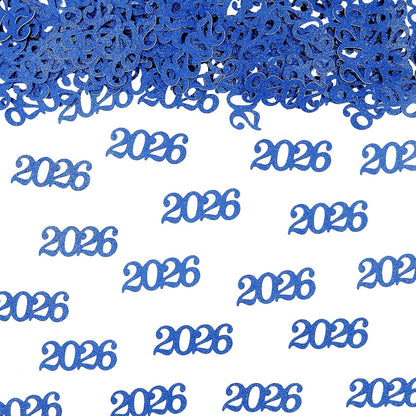 Gold Graduation Confetti Class of 2026, Glitter 2026 Confetti 120pcs for Graduation Party Decorations and New Years Eve Party Supplies 2026.