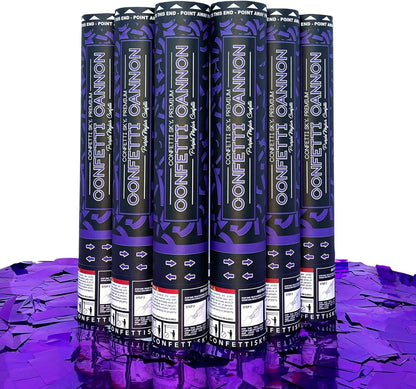 Confetti Sky [6 Pack] 12 Inch Confetti Cannons | Multicolor Confetti Poppers for Wedding Celebration, Birthday Party, Pranks, Graduation, Christmas Eve and New Year Celebration
