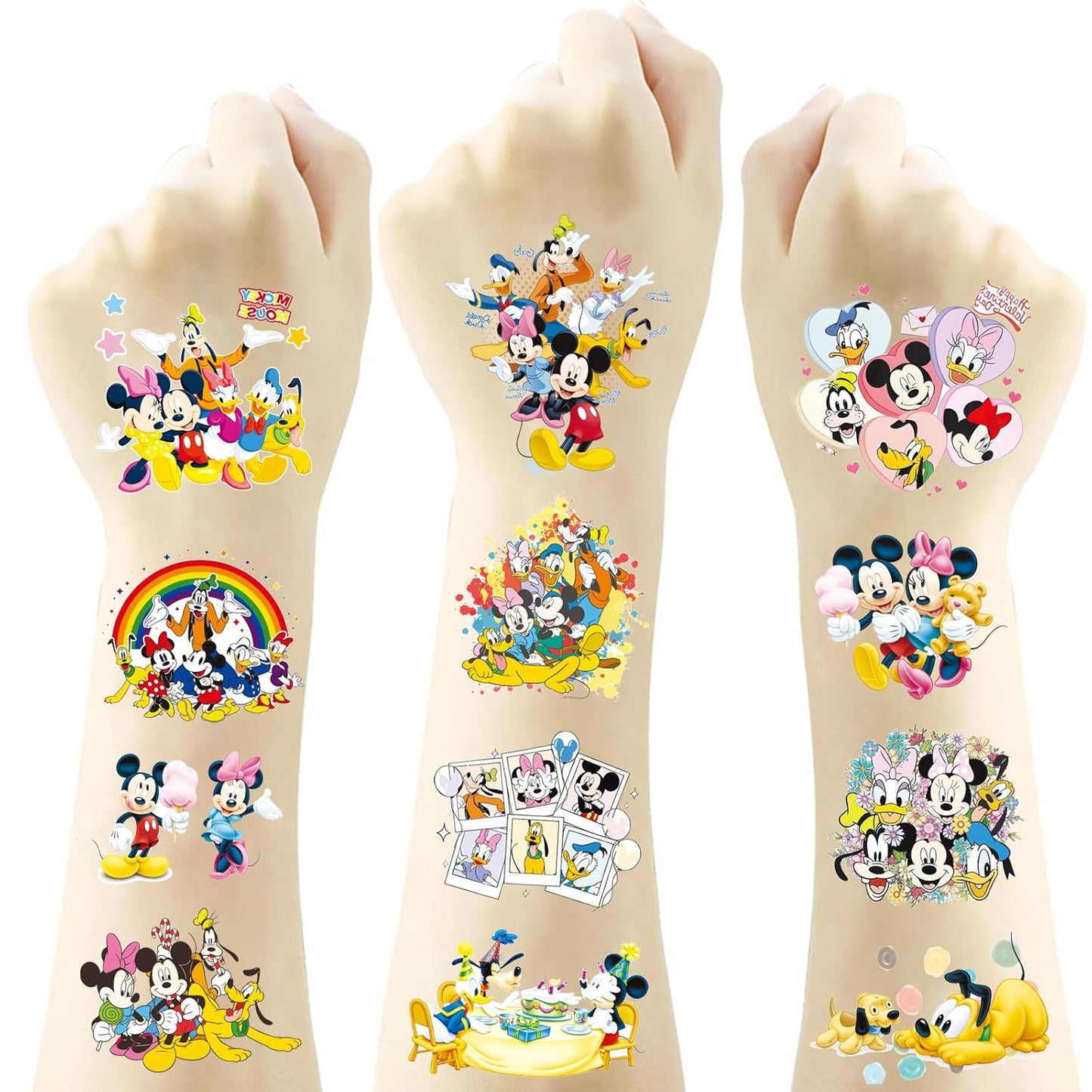 60 Pcs Princess Temporary Tattoos Birthday Themed Party Supplies Decoration Favors Cartoon Cute Sticker for Kids Girls Home Activity Class Prizes Carnival Christmas Rewards (60, princess)