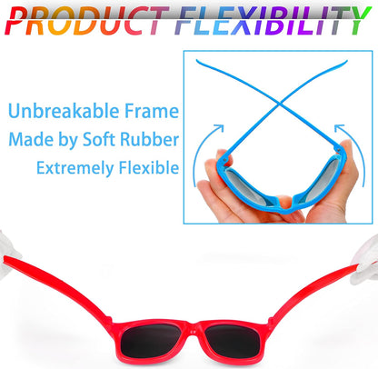 INNOCHEER Party Sunglasses for Kids with UV400 Protection Eyewear Neon Sunglasses for Boys, Girls - Great Gift for Party Favors, Birthday Party and Outdoor Activity