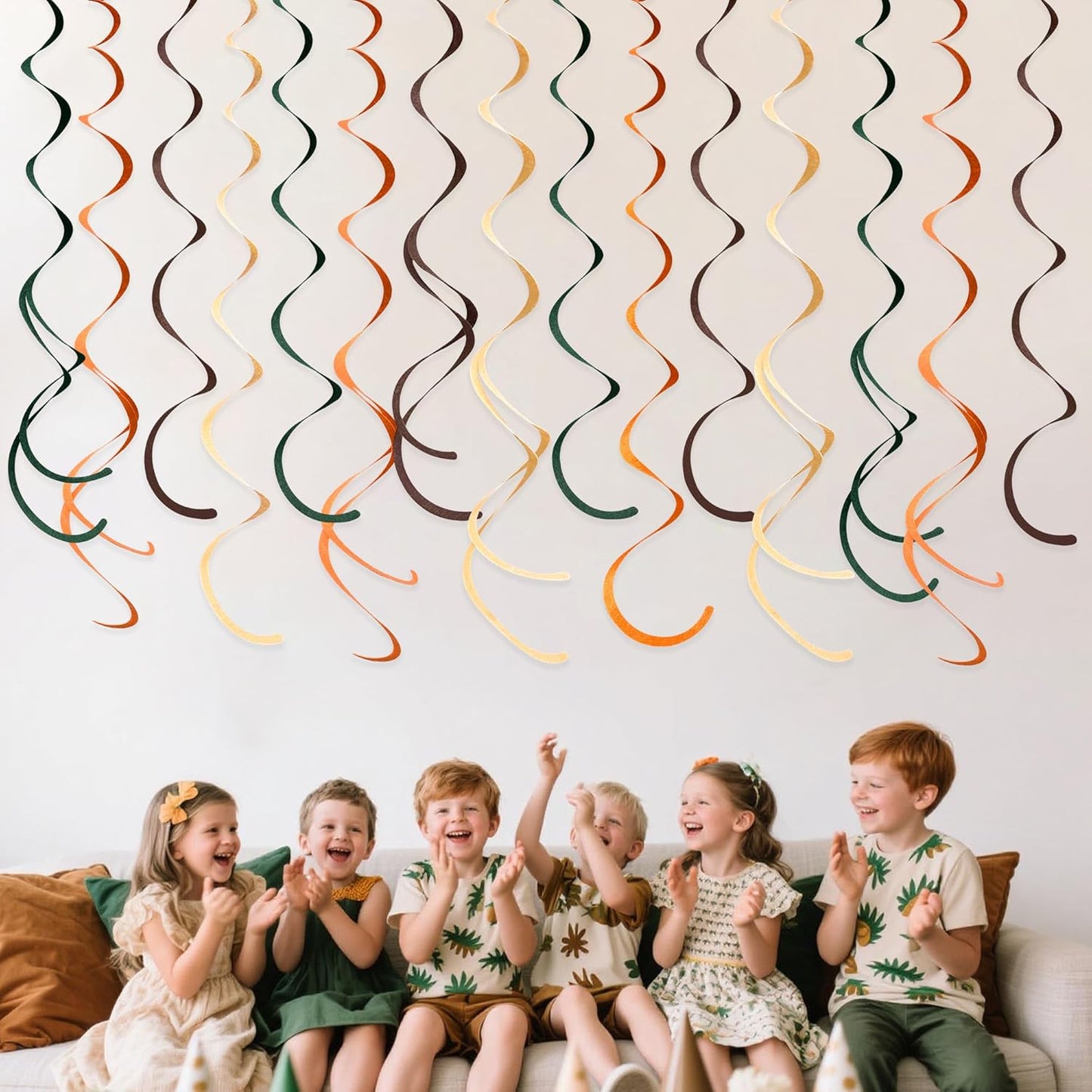 36 Pcs Blue Hanging Swirl Decorations Ombre Royal Blue White Felt Swirl Streamer Spiral Ceiling Garland for Birthday Wedding Baby Shower Graduation Under The Sea Nautical Ahoy Achor Party Supplies