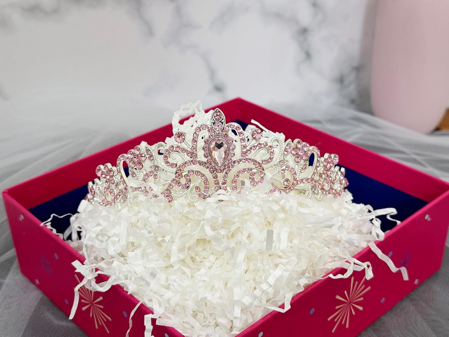 JETKONG 3 Pcs Bachelorette Party Decorations Bridal Shower Crown, Bride to Be Sash&Veil for Women Bachelorette Party Gifts, Bachelorette Party Supplies, Gifts, Favors (Rose Gold)