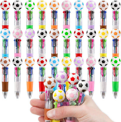 CZWZ 20Pcs Mini Multicolor Pens in One 4-in-1 Cute Pens Bulk for Kids, Fun Kawaii Ballpoint Pens for Birthdays and Children's Party Favors Gifts Teacher School Supplies