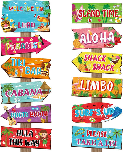 24 Pieces Retirement Decorations Retirement Party Directional Sign Retired Welcome Signs for Adults Retirement Themed Party Decorations Birthday Party Supplies