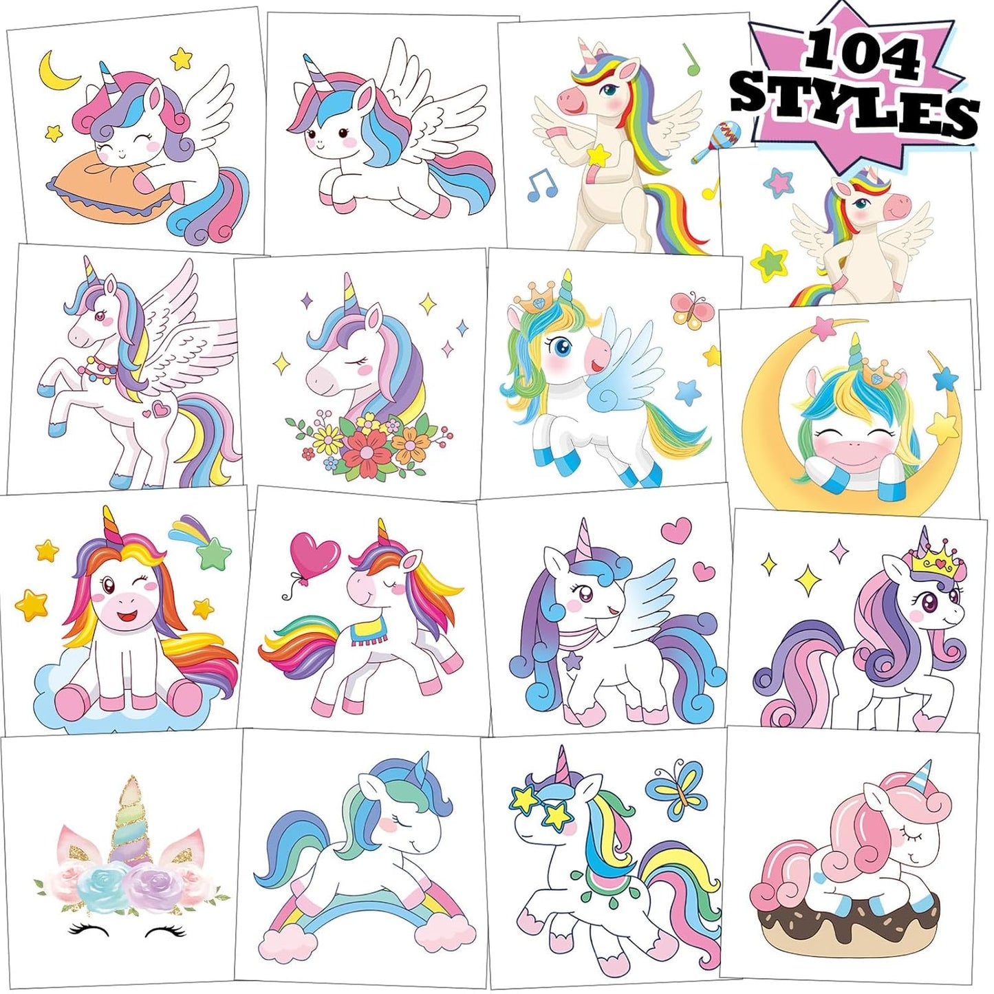 104 PCS Monster Truck Temporary Tattoos for Kids Party Supplies, Individually Wrapped Monster Truck Fake Tattoos Temp Tattoo Stickers for Boys Girls Birthday Party Favors Decorations Activities