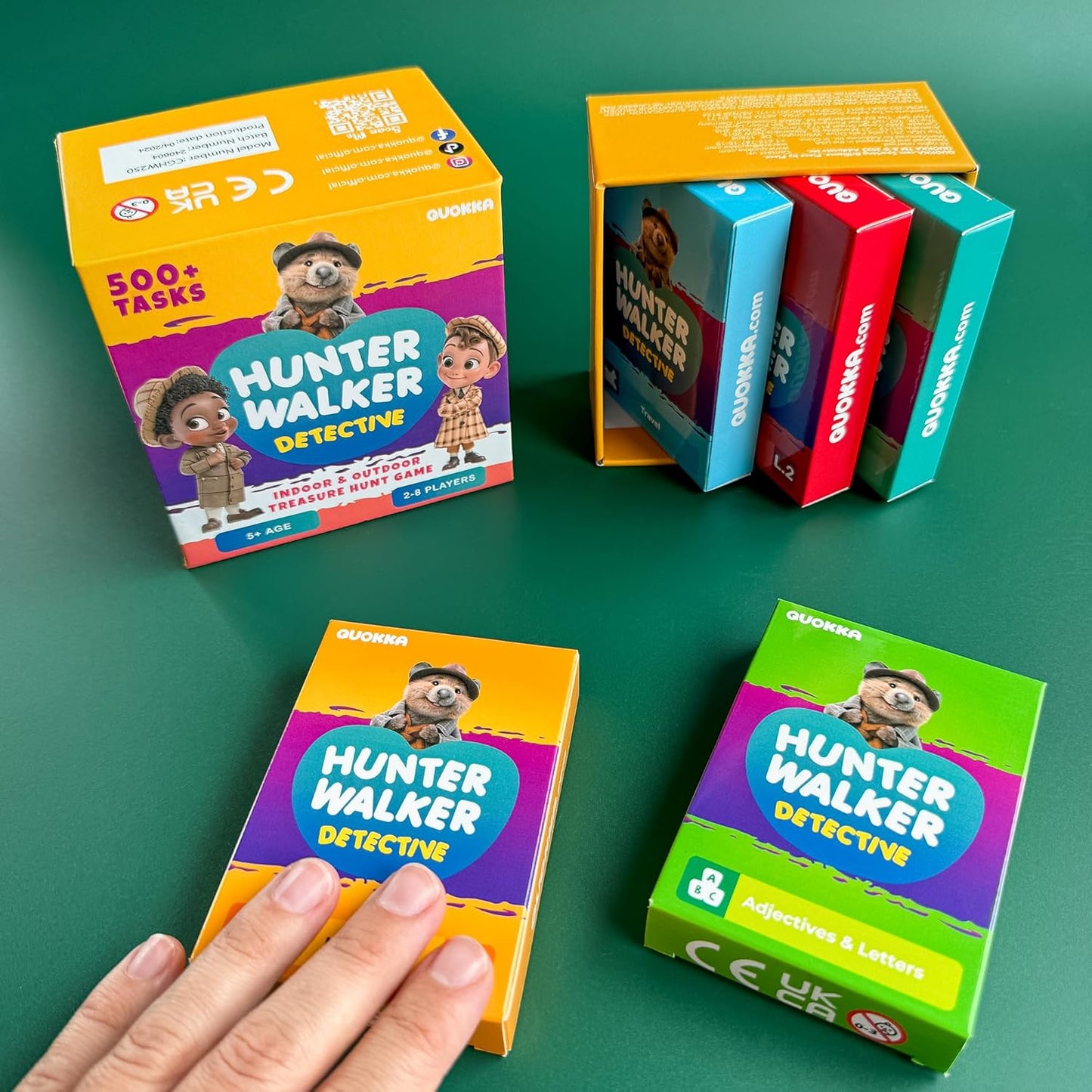 QUOKKA Scavenger Hunt Cards for Toddlers and Kids Ages 4-8 - Indoor Search and Find Activities for Kids Ages 6-8 - Educational Party Games for 3-6 Year Olds