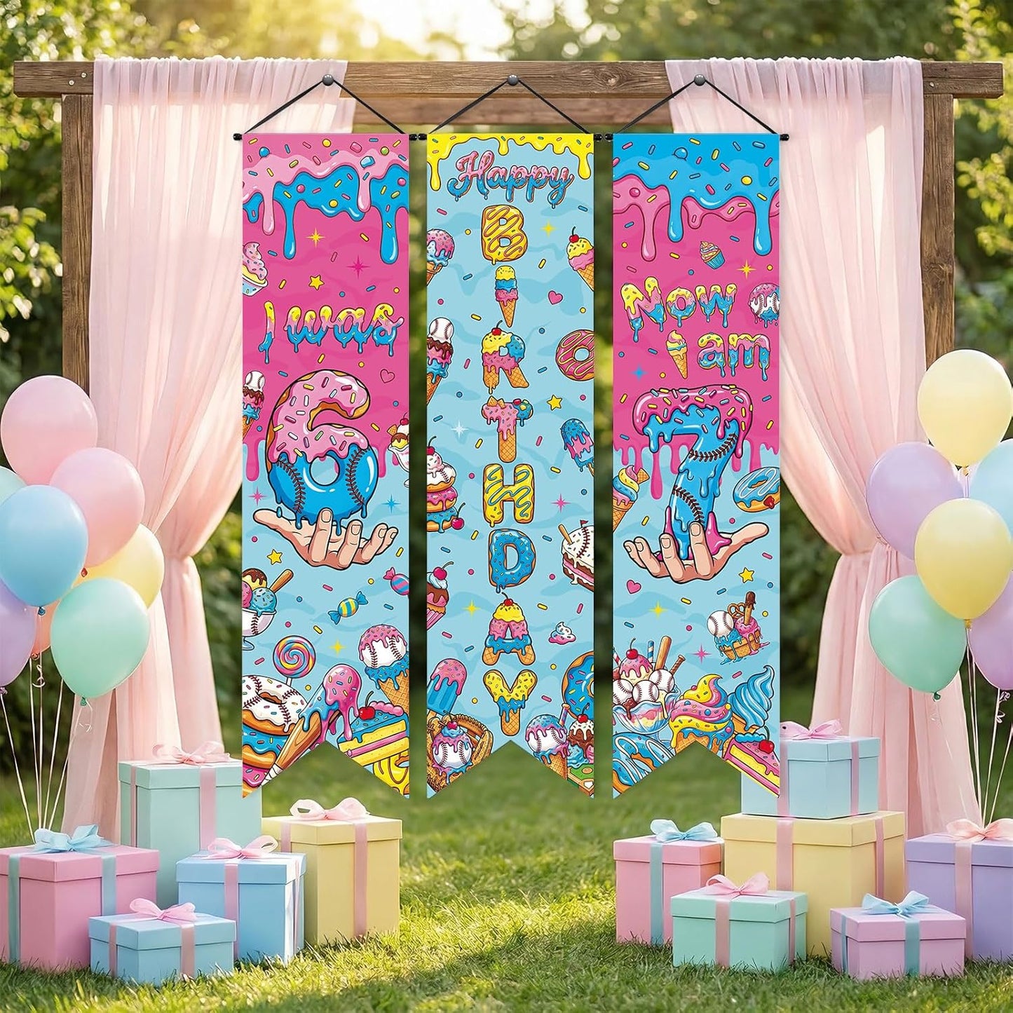 Chiisong 3 Pcs Neon Banner Party Decorations Let's Glow Banner Glow in the Dark Porch Sign Welcome Birthday Porch Sign for Neon Birthday Party Supplies Club Halloween Classroom Decorations