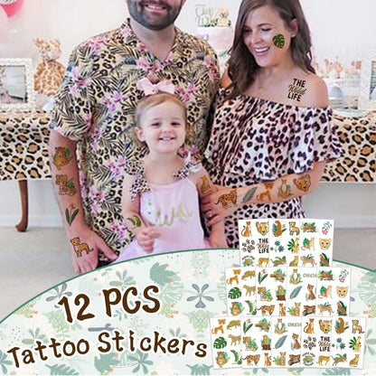 Cheetah Party Favors Cheetah Theme Slap Bracelets Key Chains Badge Temporary Tattoos Gift Bags for Kids Jungle Leopard Cheetah Birthday Party Baby Shower Safari Party Supplies