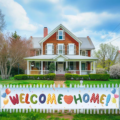Large Welcome Home Banner, Welcome Home Yard Banner, Outdoor Indoor Yard Sign Party Decoration for Family Gatherings, Special Occasions, Marine Corps, Housewarming