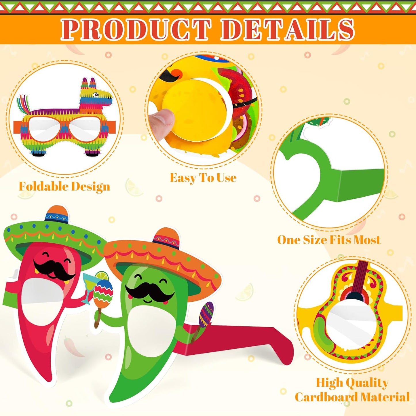 24PCS Hawaiian Party Decorations, Hawaiian Cardboard Glasses Bulk, Luau Party Sunglasses Frame Tropical Dress Pool Props Accessories, Hawaii Carnival Summer Pool Party Decorations for Women Men