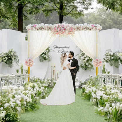 EMART 10x10ft Heavy Duty Backdrop Stand Kit, Adjustable Pipe and Drape Photo Booth Frame for Wedding, Party, Christmas, Birthday Decorations