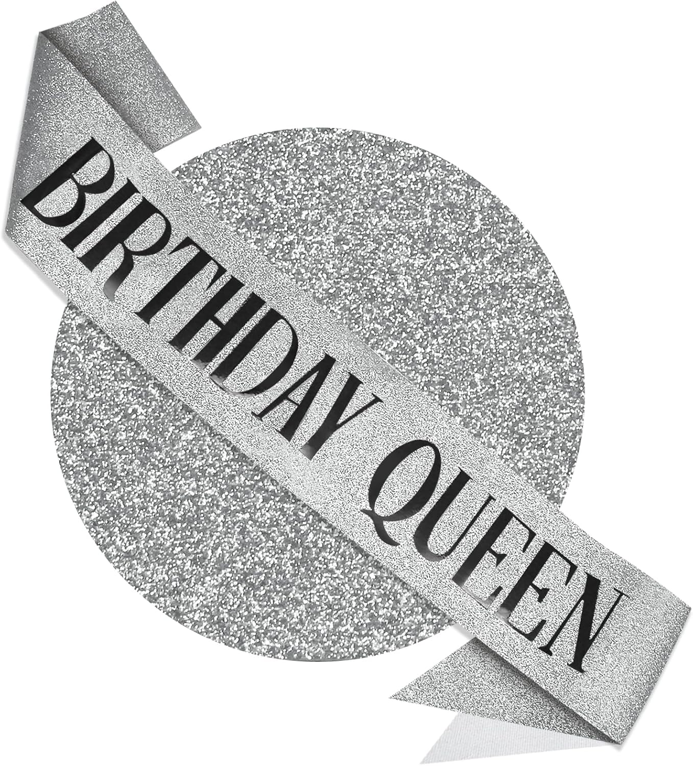RUDONG M Birthday Queen Sash Glitter - Gold Birthday Sash for Women & Girls | Sweet 16/18th/21st/30th/40th/50th/60th/70th, All-Age Celebration Party Decor