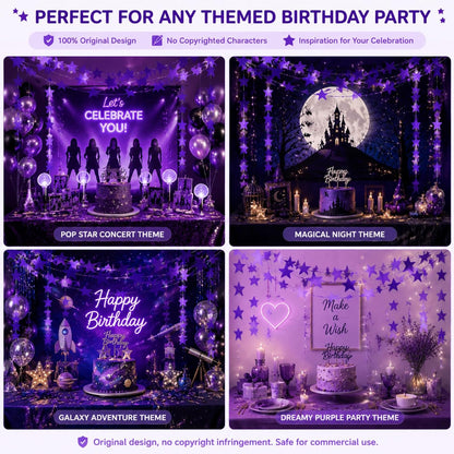 Patelai Glitter Star Garland Banner 2026 Graduation Decor 130 Feet Star Hanging Banner Twinkle Backdrop for Party Birthday Classroom Wedding Supplies(Gold)