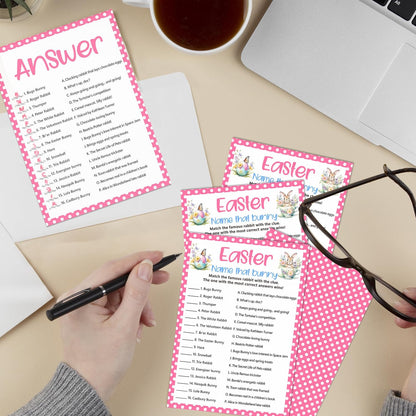 Easter Scavenger Hunt Games, Easter Treasure Hunt Clues Game Cards, Family Party Games for Kids and Adults, Holiday Party Game for Activities Decorations Supplies, 5x7 Inch (Indoor)-A03