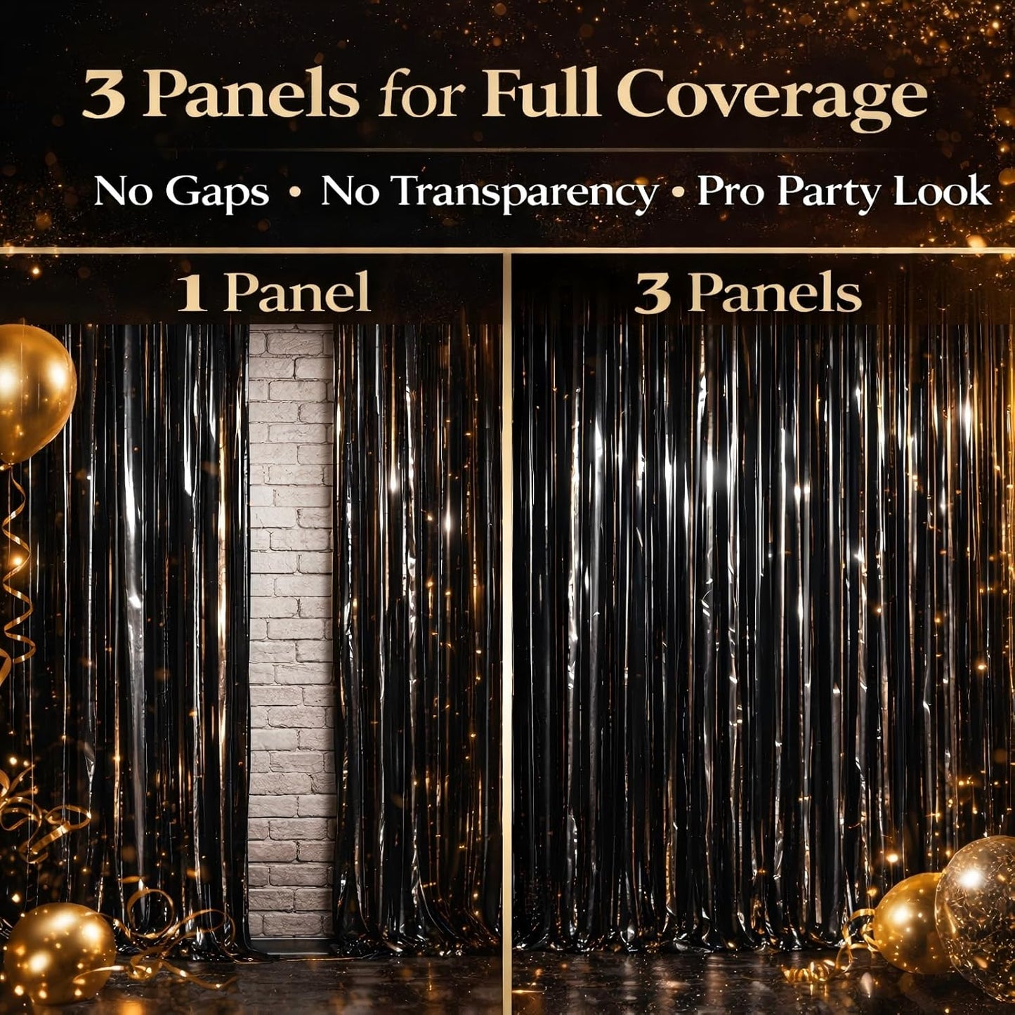 Happy Mothers Day Decorations Melsan 3 Pack 3.2 x 8.2 ft Pinkish Purple Tinsel Fringe Curtain Backdrop, Sparkling Metallic Party Decorations for Girls Birthday, Bachelorette, Wedding, Photo Booth
