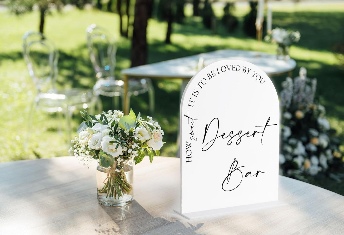 Audio Guest Book Sign, White Arch Acrylic Wedding Sign, Audio Guest Book Wedding Phone, Bridal Shower Decor, Engagement Party Decor, Centerpiece Table Decorations Party for Bride and Groom-14