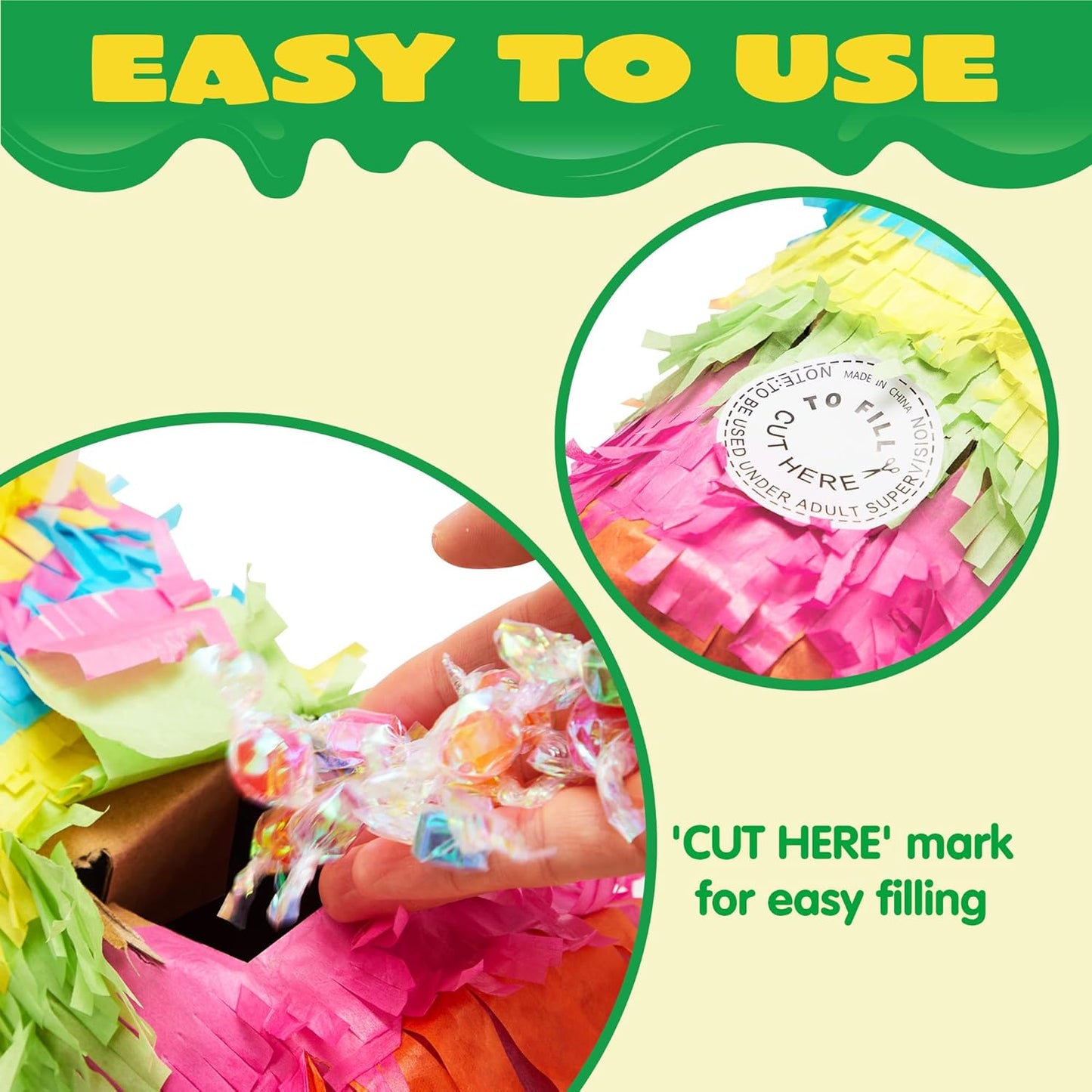 Cinco De Mayo Donkey Pinata for Kids Birthday Party for Fun Fiesta Taco Party Supplies, Luau Event Mexican Theme Decoration, Carnivals Festivals, Taco Tuesday Event