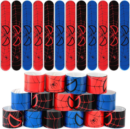 Cartoon Animation Slap Wristband, 24 Pack - Birthday Party Supplies, Cartoon Theme Bracelets Goodie Bag Fillers for Birthday & Theme Parties