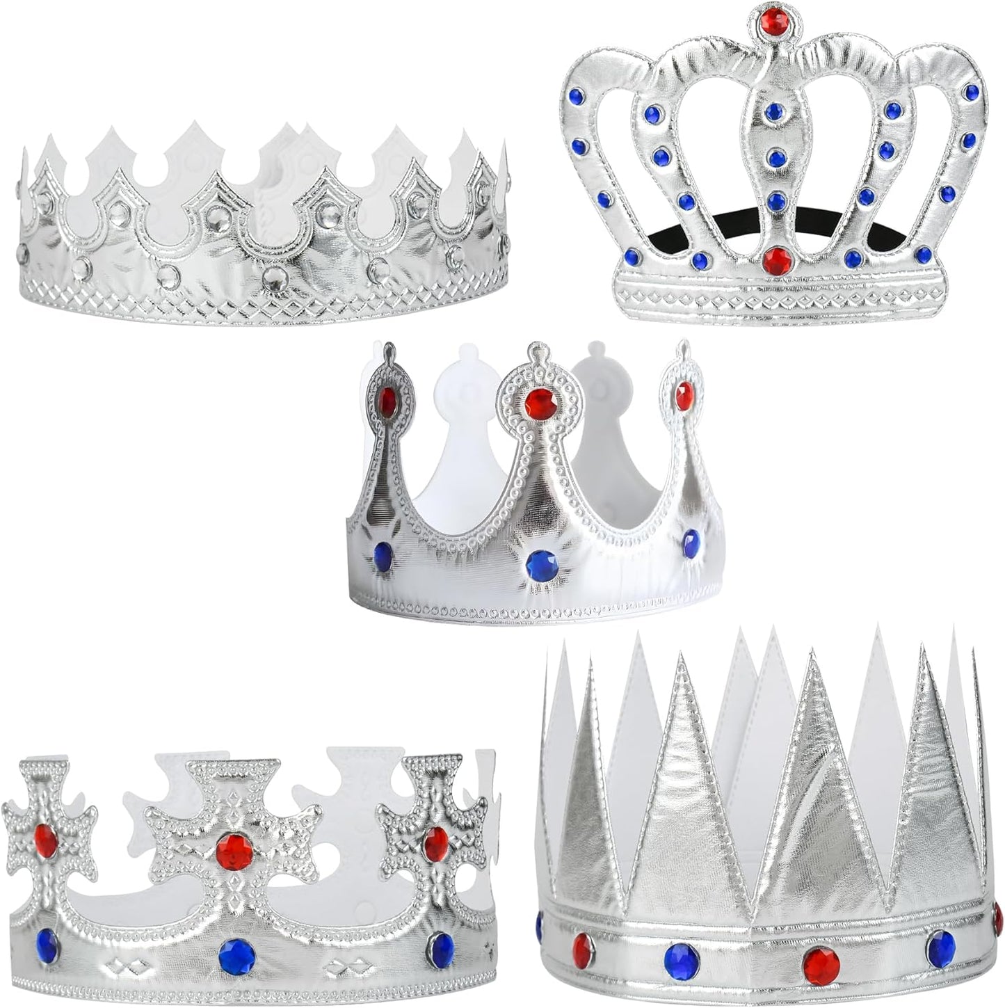 Prince Crown For Kids King Crown Hat for Birthday Party Photo Props Boys Girls Party