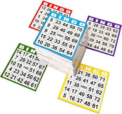 SEETOOOGAMES Bingo Paper Game Cards - 1 on Card - 1000 Sheets (200 Books of 5 Sheets)