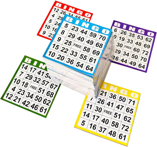 SEETOOOGAMES Bingo Paper Game Cards - 1 on Card - 1000 Sheets (200 Books of 5 Sheets)