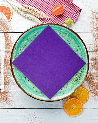 24 colors Cocktail Napkins 5 * 5inch disposable Beverage Napkin paper for Cocktail, Wedding, Dinner，Brithday Party Dessert Wine Paper Napkins（ 120 Count）