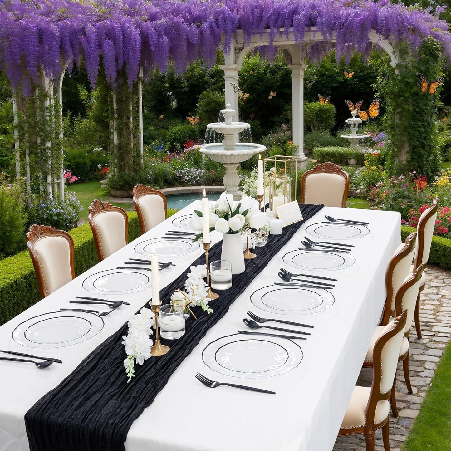 Supernal 360pcs Silver Plastic Cutlery,Elegant Plastic Silverware,Silver Hammed Silverware,Disposable Flatware,Include 120 Forks,120 Knvies,120 Spoons,Perfect for Birthday,Party,Wedding