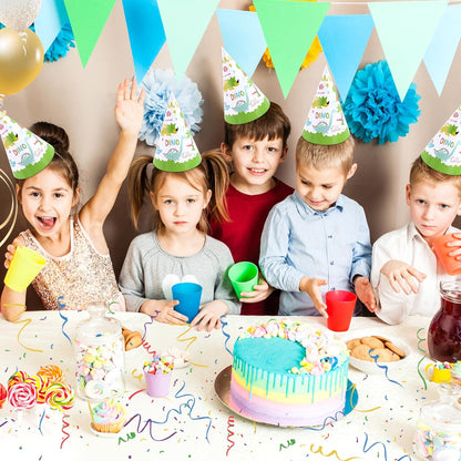 CANREVEL 12 PCS Party Hats for Adults, Party Headwear, Happy Birthday Hats, Birthday Party Decorations for Women Men