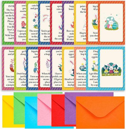 BEUFSE Outdoor Easter Scavenger Hunt Cards with Envelopes, Easter Egg Hunt, Outdoor Scavenger Hunt Games, Easter Bunny, Easter Party Activities, Indoor Easter Party Games-fhjxbk002