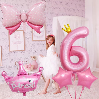Dinosaur 5th Birthday Decorations, Dinosaur Birthday Party Decorations with Giant Inflatable Dinosaur Balloons 40 Inch Helium Foil Mylar Number 5 Balloons for Dinosaur Theme Birthday Party Decorations