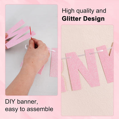 BEISHIDA 116 PCS A-Z DIY Letter Banner Kit Make Your Own Banner Including 111 Letters and Numbers 3 Rope and 2 Threading Device,Customized for Birthday Graduation Wedding Decor Black