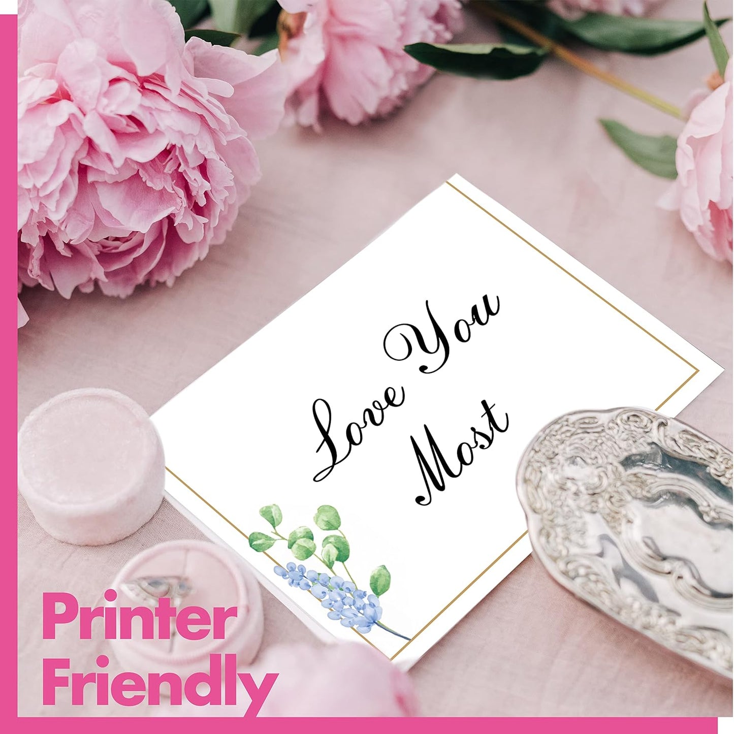 Gethelud 110 PCS Tent Cards, Small Blank Place Cards Delicate Seating Cards Blank Name Cards Escort Cards for Wedding, Table, Dinner Parties, Receptions (Each Measures 2” x 3.5”)
