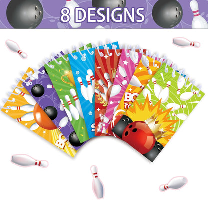 24 Pcs Bowling Mini Notepads Sports Party Favors Goodie Bag Stuffers Notepads Spiral Mini Notebooks for Teens Teacher Classroom Reward
