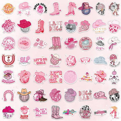 QTL Neon Stickers for Teens & Students Prizes, Waterproof Vinyl Party Favor Stickers, School Rewards, Water Bottle and Laptop, 50PCS - Colors B