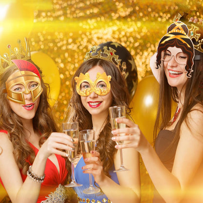 32 Pcs Spa Party Favors Paper Glasses Makeup Paper Eyeglasses Frames Spa Photo Booth Props Selfie Props for Makeup Birthday Party Decorations