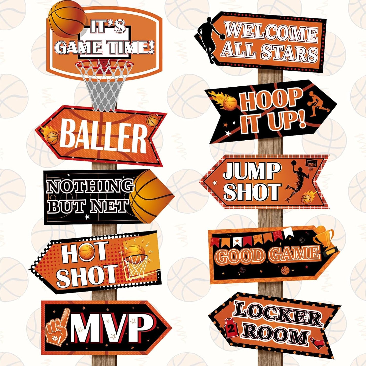 20 Pcs Luau Party Decorations Welcome Sign Summer Hawaiian Directional Signs Tropical Hawaiian Themed Birthday Decorations Luau Tiki Party Supplies with 2 Sheet Letter Stickers