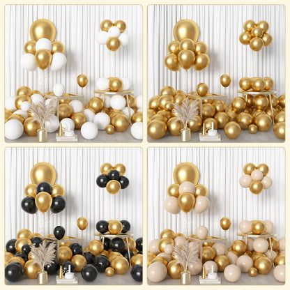 Amandir 153pcs White Sand Balloons Arch Garland Kit Different Sizes 18 12 10 5 Inch Cream Beige Sand White Latex Balloon for Birthday Boho Neutral Baby Shower Wedding Anniversary Party Decorations