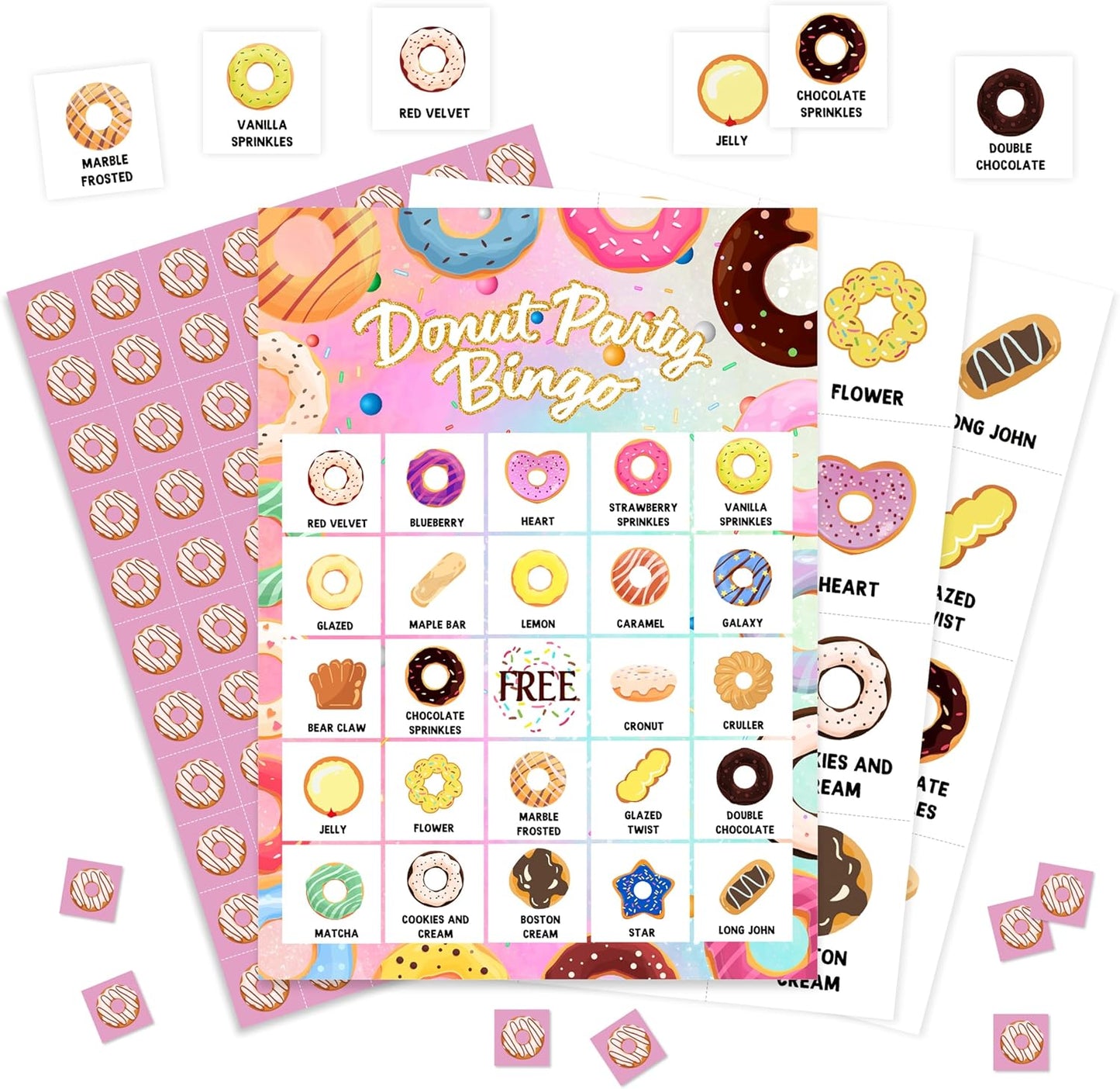 Book Bingo Game, Reading Party Bingo Cards Set, Read Themed Party Games Supplies for Book Lovers, Adults Family Friends Holiday Activities Favors Decorations for 24 Player, 01
