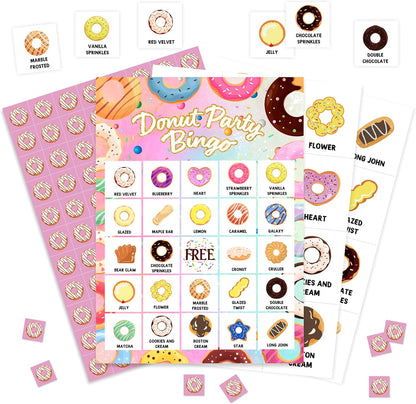 Book Bingo Game, Reading Party Bingo Cards Set, Read Themed Party Games Supplies for Book Lovers, Adults Family Friends Holiday Activities Favors Decorations for 24 Player, 01