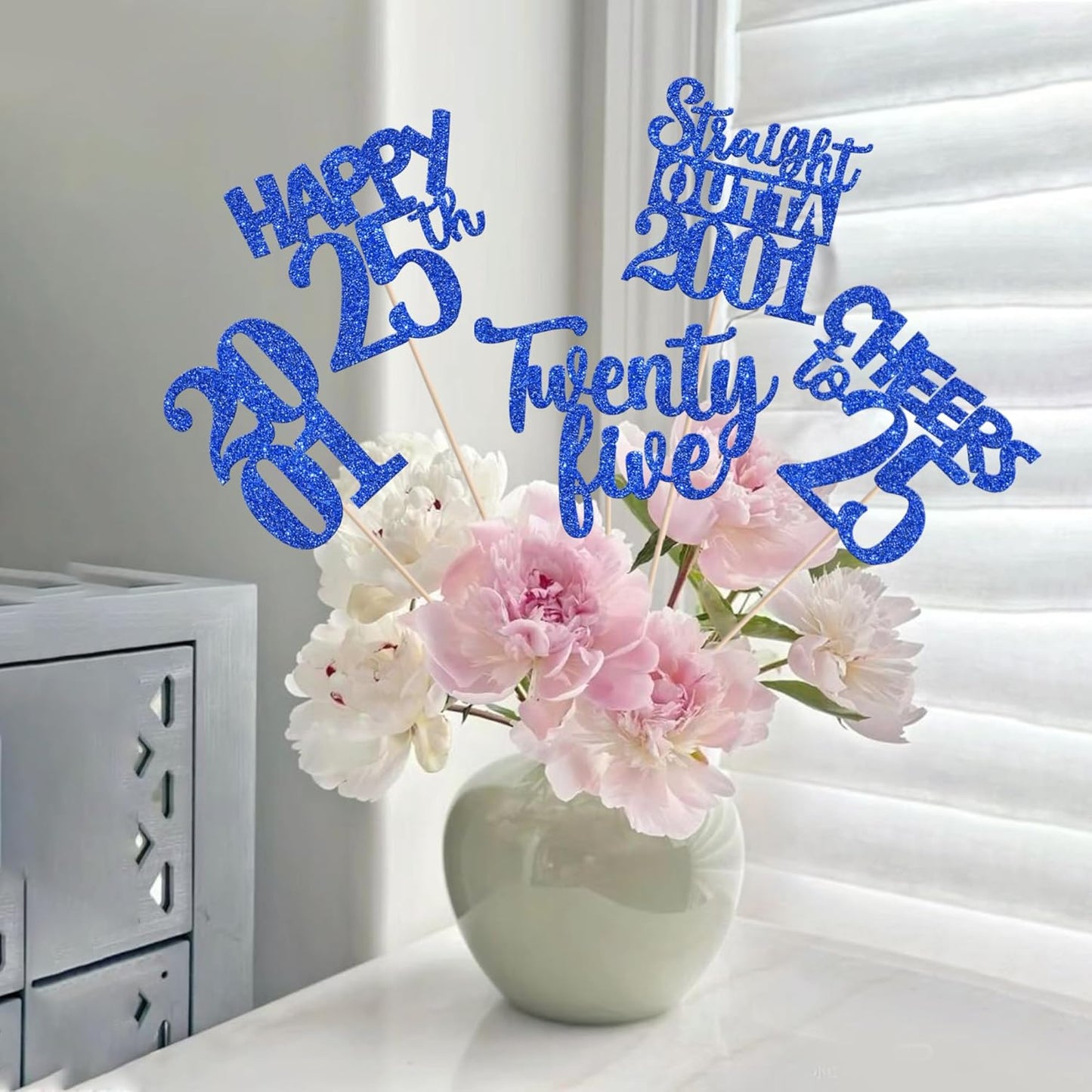 15 PCS 50th Birthday Centerpiece Sticks Fifty Happy 50th Straight Outta 1976 Table Flower Centerpieces Sticks Cheers to 50 Floral Decorations for 50th Birthday Party Centerpieces Supplies Black