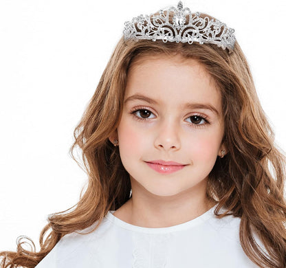 Crystal Tiara Crowns For Women Girls Princess Elegant Crown with Combs Women's Headbands Bridal Wedding Prom Birthday Party