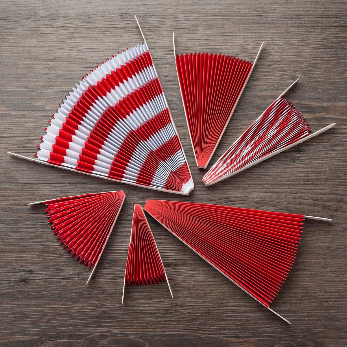 ONUPGO Red Paper Fans Hanging Paper Fans Flower Set, 12PCS Mexican Fiesta Kids Party Decorations Hanging Banner for Wedding Birthday Engagement Bridal Shower Baby Shower Event Holiday Celebration