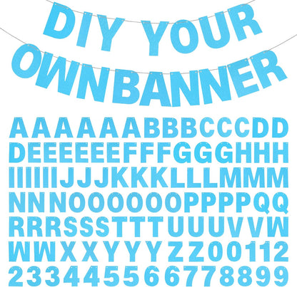 DIY Banner Kit with Letters Glitter Banner Letters Customizable Birthday Banners Graduation Banner Custom Party Hanging Banner for Graduation Wedding Party Baby Shower Decoration(Gold)