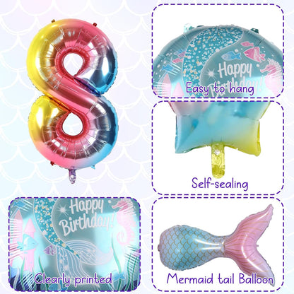 Dinosaur 5th Birthday Decorations, Dinosaur Birthday Party Decorations with Giant Inflatable Dinosaur Balloons 40 Inch Helium Foil Mylar Number 5 Balloons for Dinosaur Theme Birthday Party Decorations