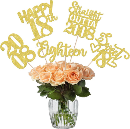 15 PCS 50th Birthday Centerpiece Sticks Fifty Happy 50th Straight Outta 1976 Table Flower Centerpieces Sticks Cheers to 50 Floral Decorations for 50th Birthday Party Centerpieces Supplies Black