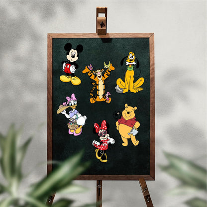 24 Sheets Cool Monster Sticker Cute Cartoon Charaters Make Your Own Sticker, Make a Face Stickers Party Favors Activities Gifts (c)