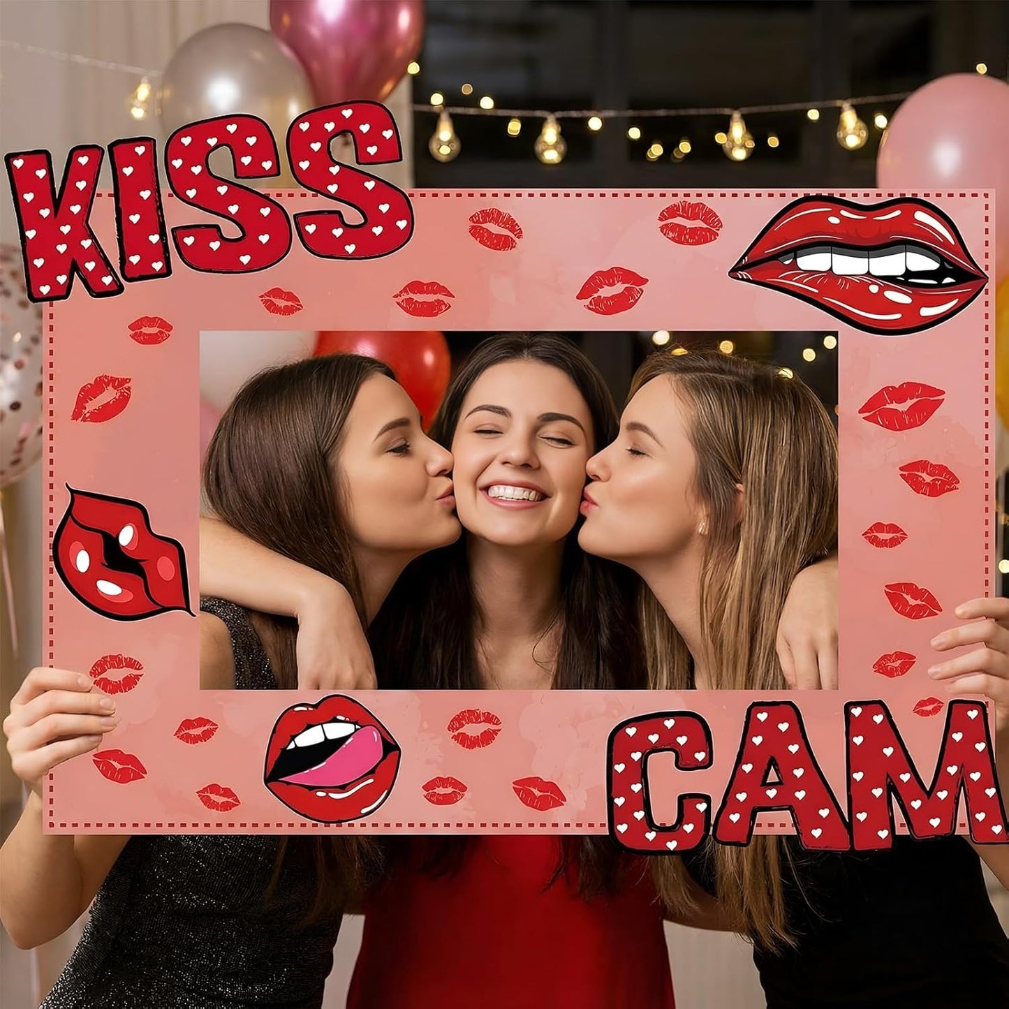 RattanView 2026 Graduation Photo Booth Props Frame Class of 2026 Congrats Grad Selfie Picture Frame, Cardboard Large Photo Booth Prop for High School & College Graduation Party Decorations