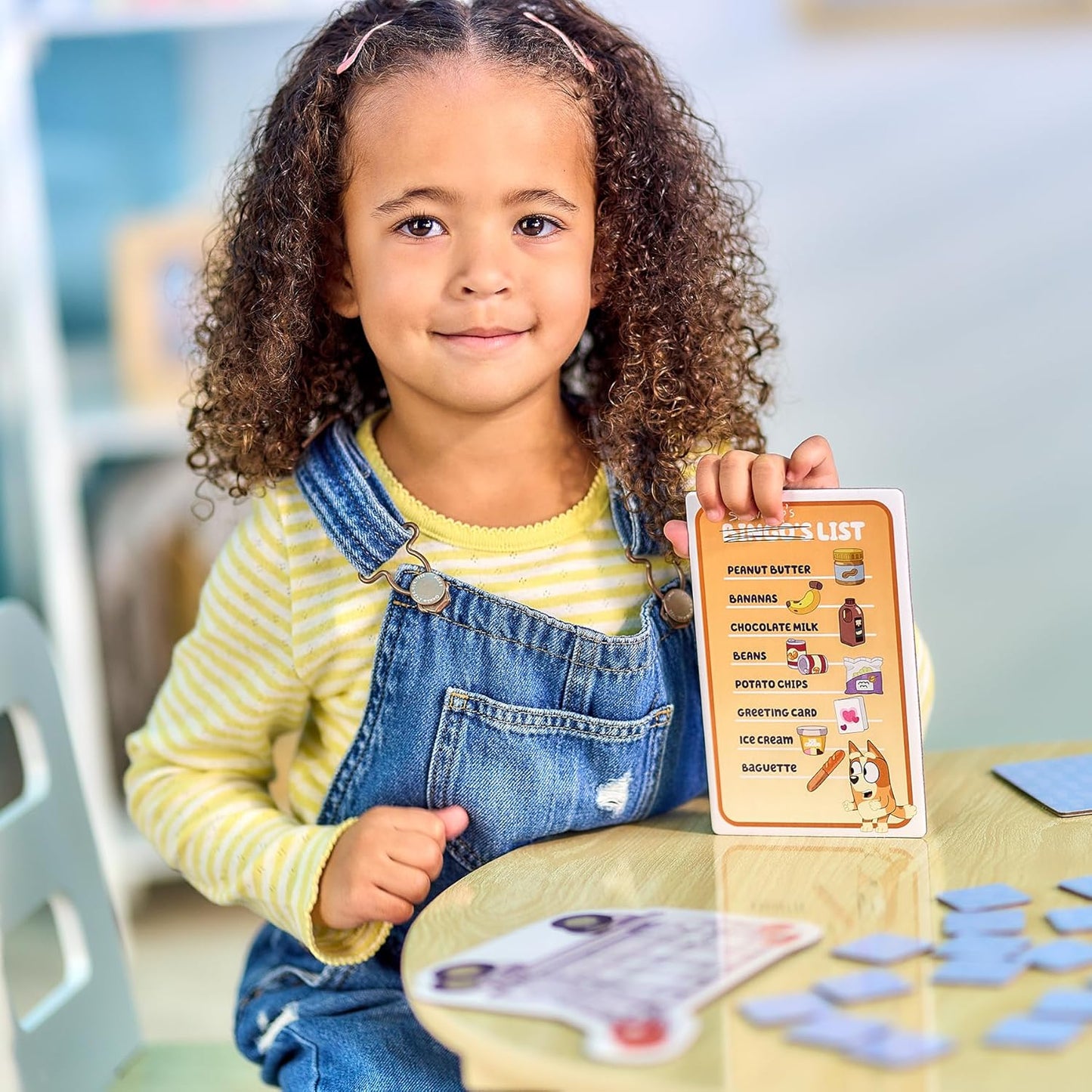 Bluey Fancy Restaurant Game, Join and Bingo as They Match Food Cards to Help Dad Prepare a Special Dinner for Mum, Serve up Fun While Building Memory and Matching Skills, Ages 3+, 2–4 Players