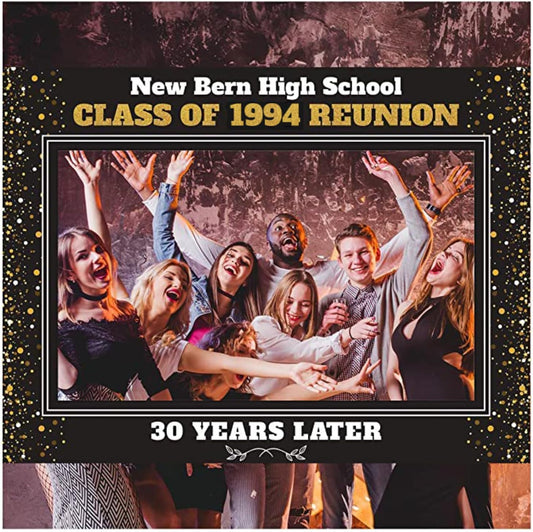 Custom Graduation Reunion Photo Booth Frame – High School Class Reunion Party Selfie Station - Personalized College Photo Booth Frame For Class Reunion